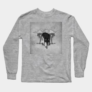 Wonderful wolves in black and white Long Sleeve T-Shirt